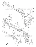 ENSEMBLE DE SELECTION DE VITESSES pour Suzuki GSX 400 1997