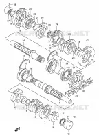 TRANSMISSION pour Suzuki GSX 400 1997