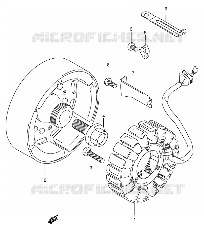 ALTERNATEUR Suzuki MOTO 250 GSX 1993  GSX250FP(E24)