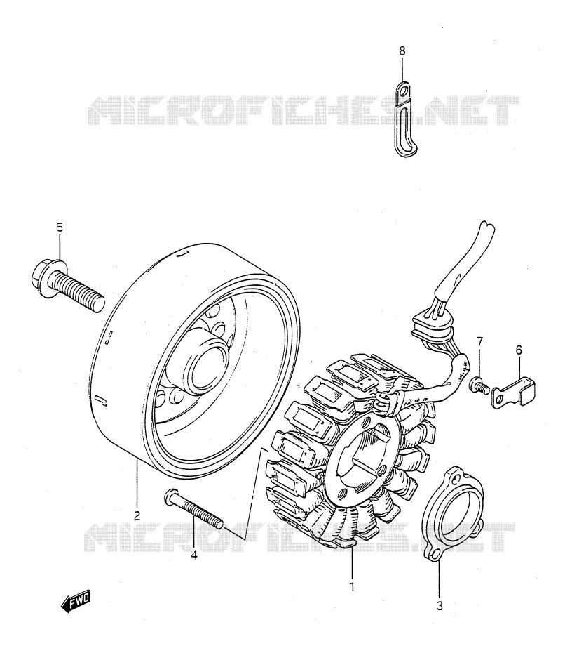 ALTERNATEUR Suzuki MOTO 400 BANDIT-N 1991  GSF400M(E28)