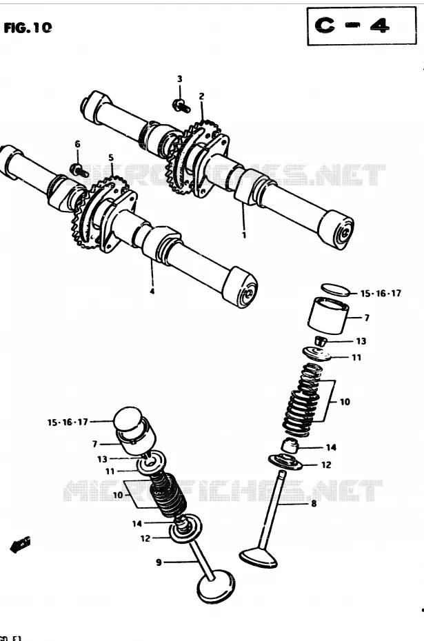 ARBRE A CAMES - SOUPAPES Suzuki MOTO 850 GS 1982  GS850GZ(E1)