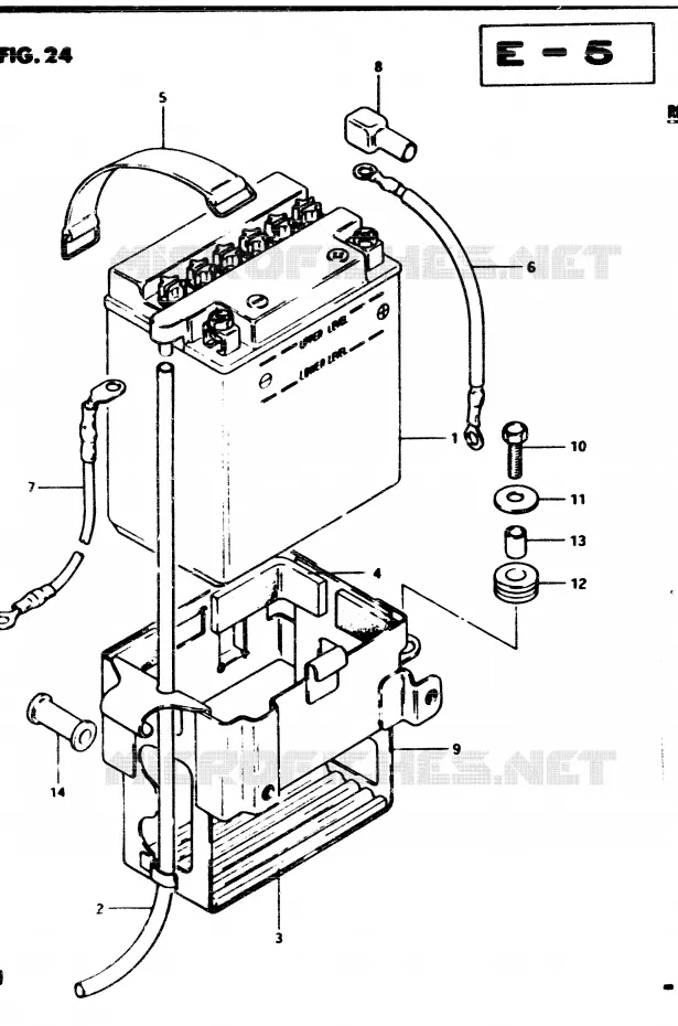 BATTERIE Suzuki MOTO 850 GS 1983  GS850GD(E1)