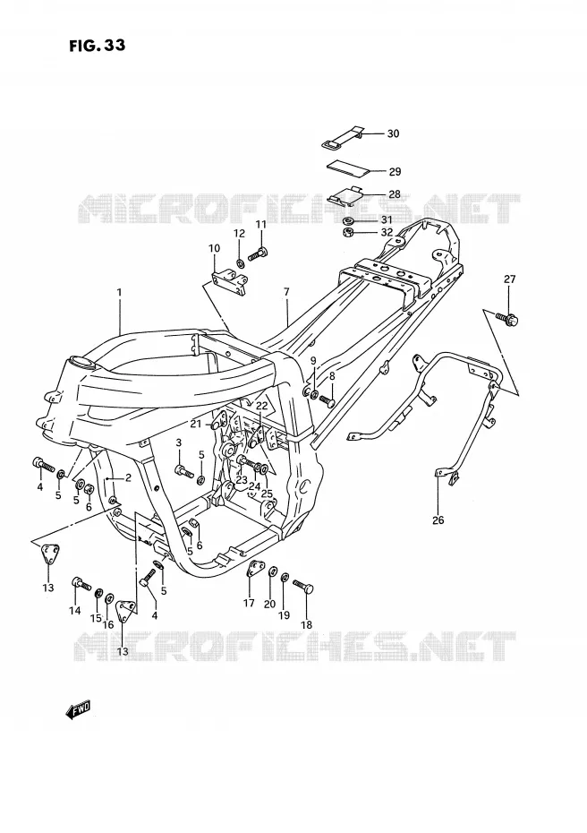 CADRE (MODELE N/P) Suzuki MOTO 750 GSX-R 1992  GSX-R750WN(E2)