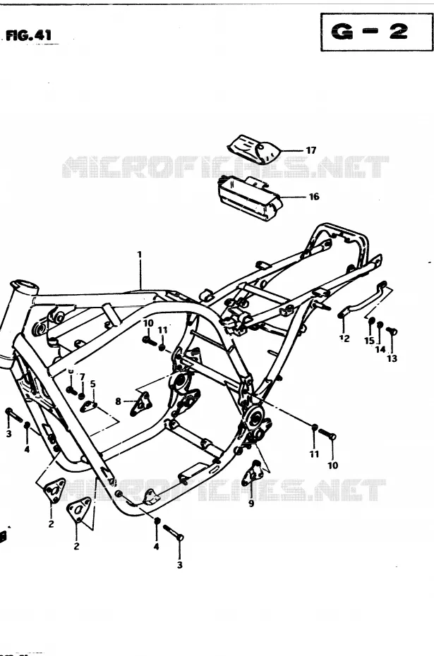 CADRE Suzuki MOTO 850 GS 1982  GS850GZ(E1)