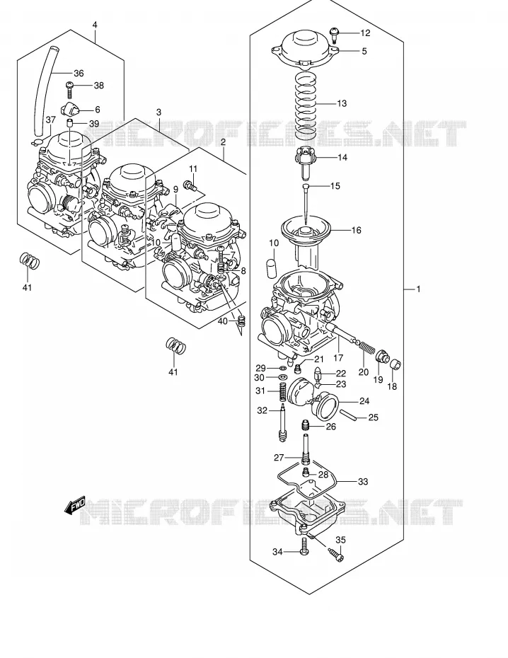 CARBURATEUR (MODELE K3) Suzuki MOTO 600 BANDIT 2000  GSF600SY(E2)