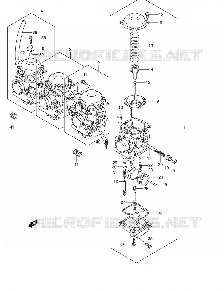 CARBURATEUR (MODELE K4) Suzuki MOTO 600 BANDIT 2002  GSF600K2(E2)