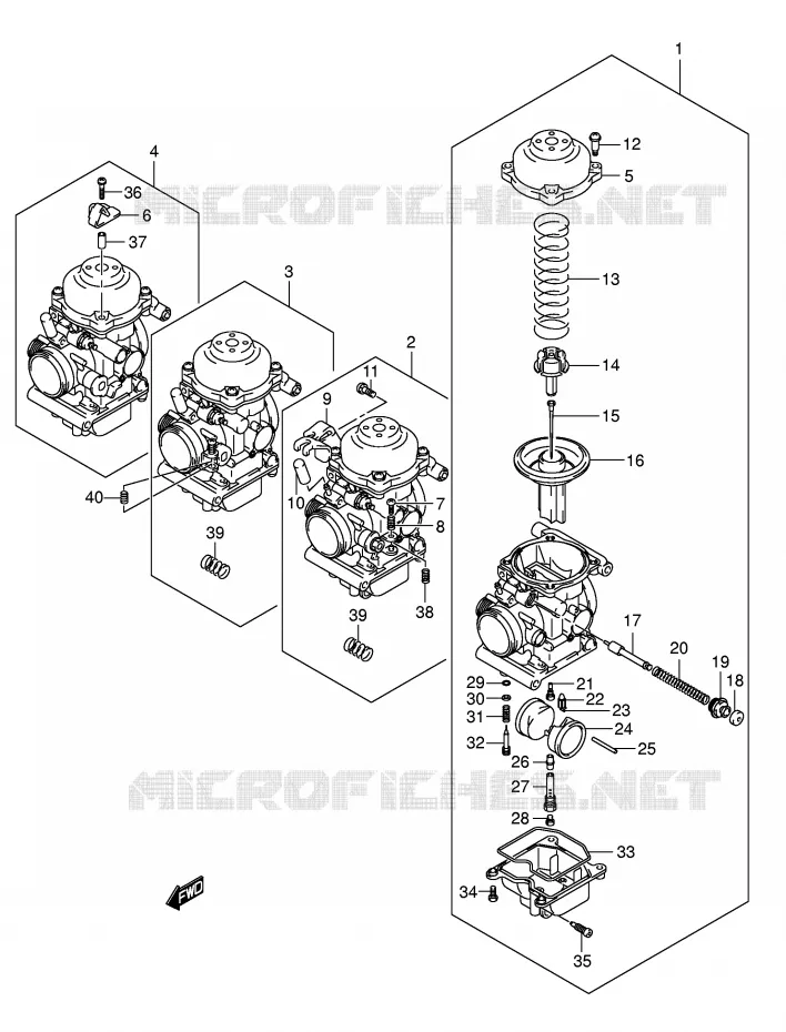 CARBURATEUR Suzuki MOTO 650 BANDIT 2005  GSF650UK5(E2)