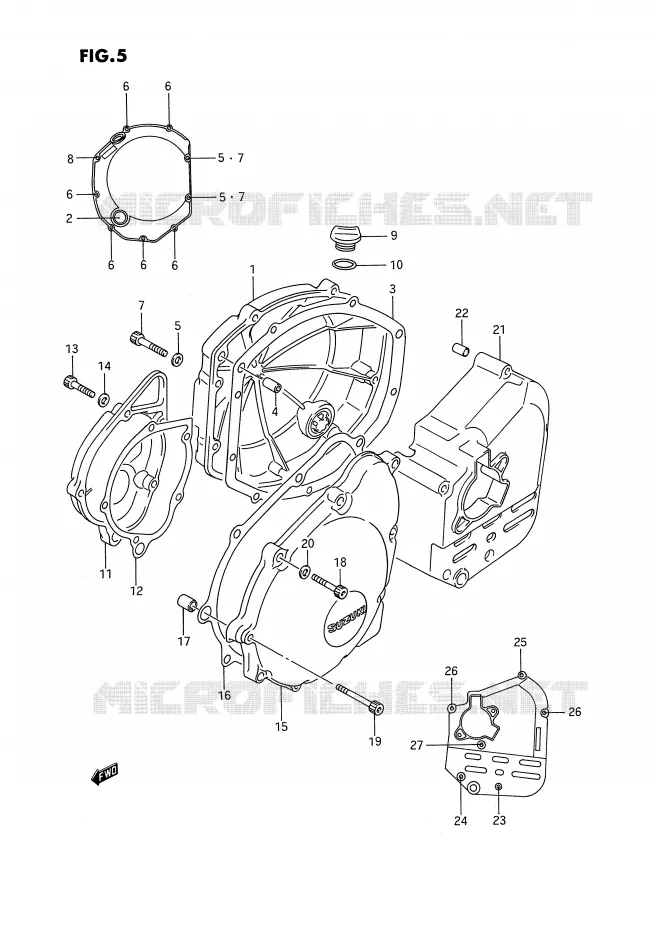 CARTER Suzuki MOTO 1100 GSX-F 1991  GSX1100FM(E2)