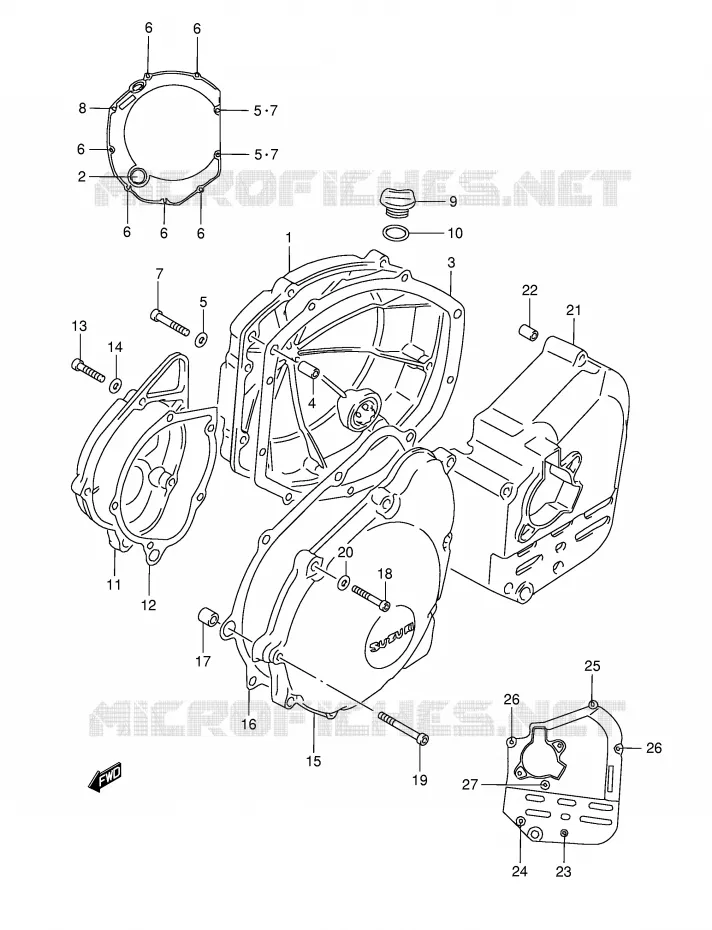 CARTER Suzuki MOTO 1200 BANDIT 1997  GSF1200SAV(E28)