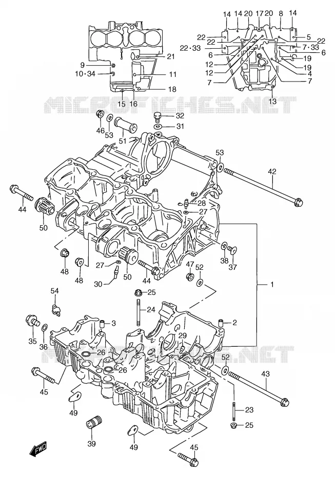 CARTER Suzuki MOTO 1200 BANDIT 2000  GSF1200SAY(E2)