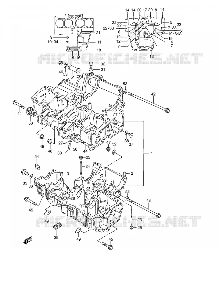 CARTER Suzuki MOTO 1200 BANDIT 2002  GSF1200K2(E2)
