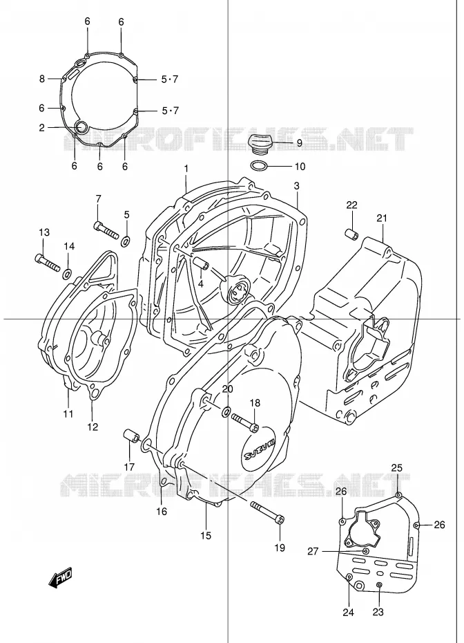 CARTER Suzuki MOTO 1200 BANDIT 2003  GSF1200K3(E2)