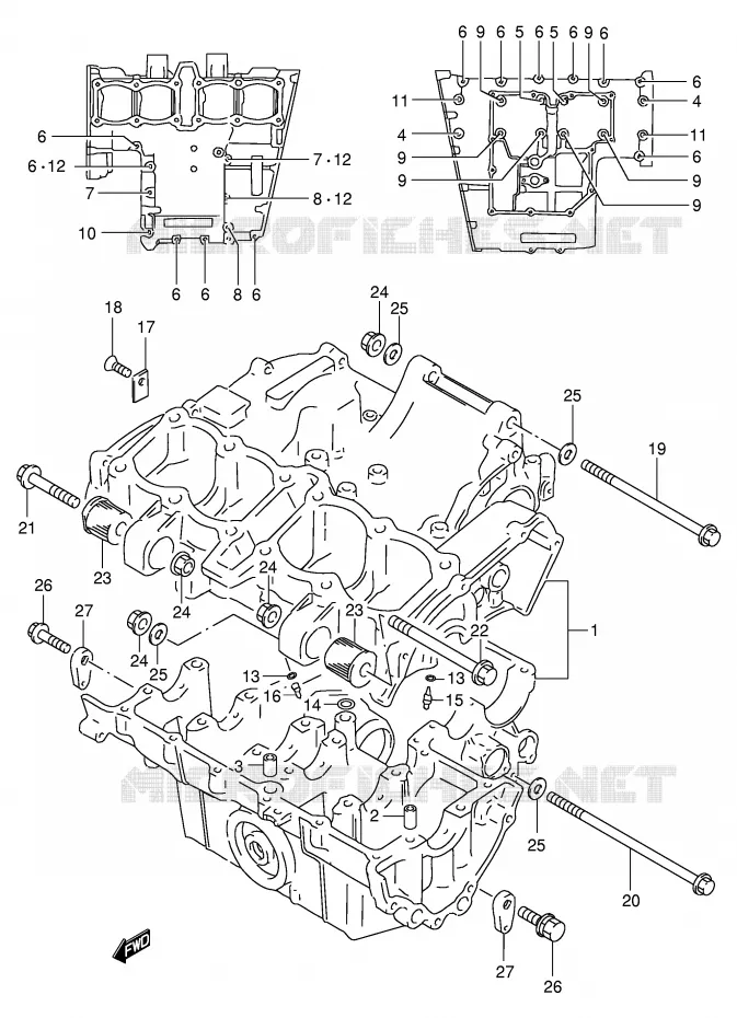 CARTER Suzuki MOTO 400 GSX-R 1990  GSX-R400RFL(E30)