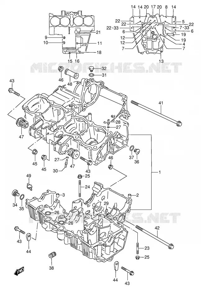 CARTER Suzuki MOTO 600 BANDIT 1996  GSF600UT(E2)