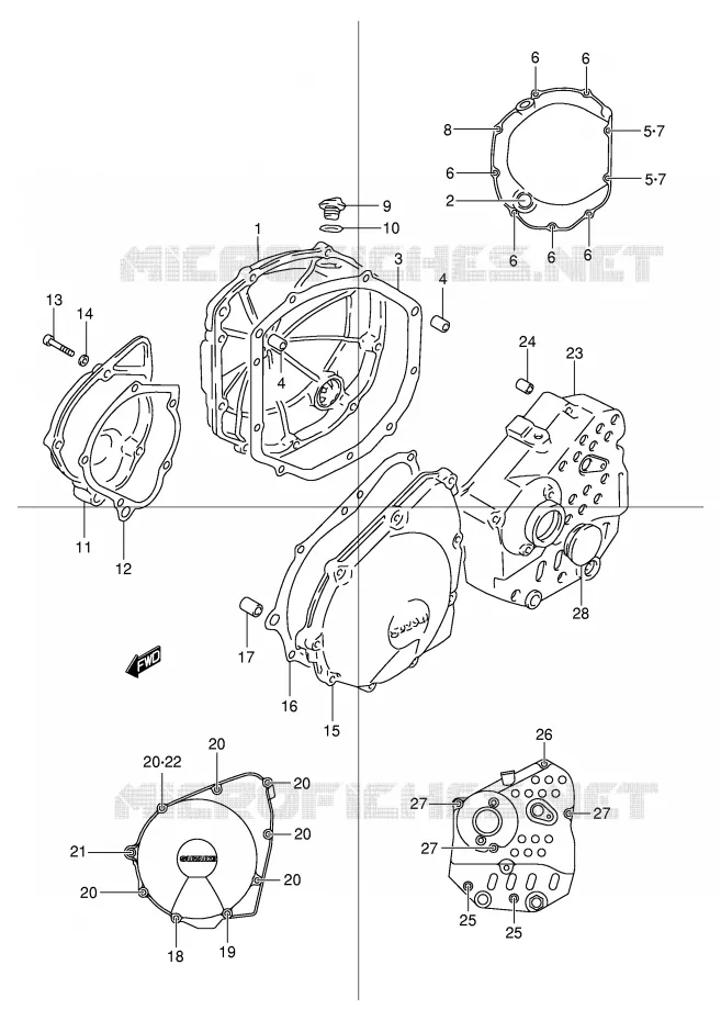 CARTER Suzuki MOTO 600 BANDIT 2000  GSF600SUY(E2)