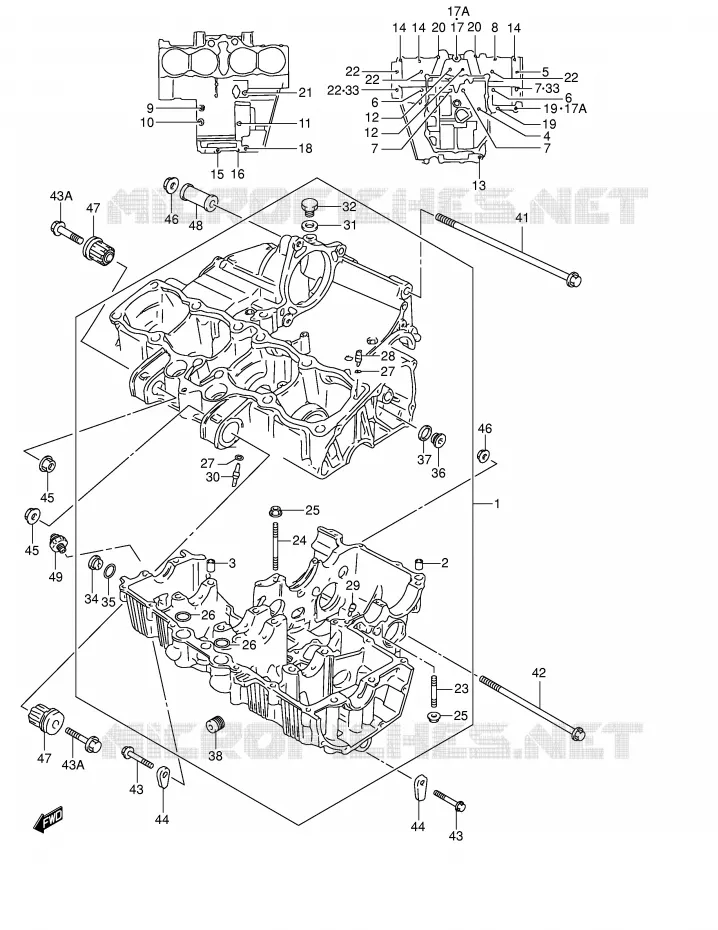 CARTER Suzuki MOTO 600 BANDIT 2002  GSF600K2(E2)