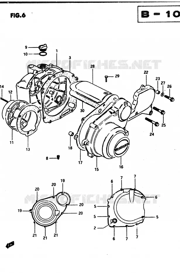 CARTER Suzuki MOTO 850 GS 1983  GS850GD(E1)