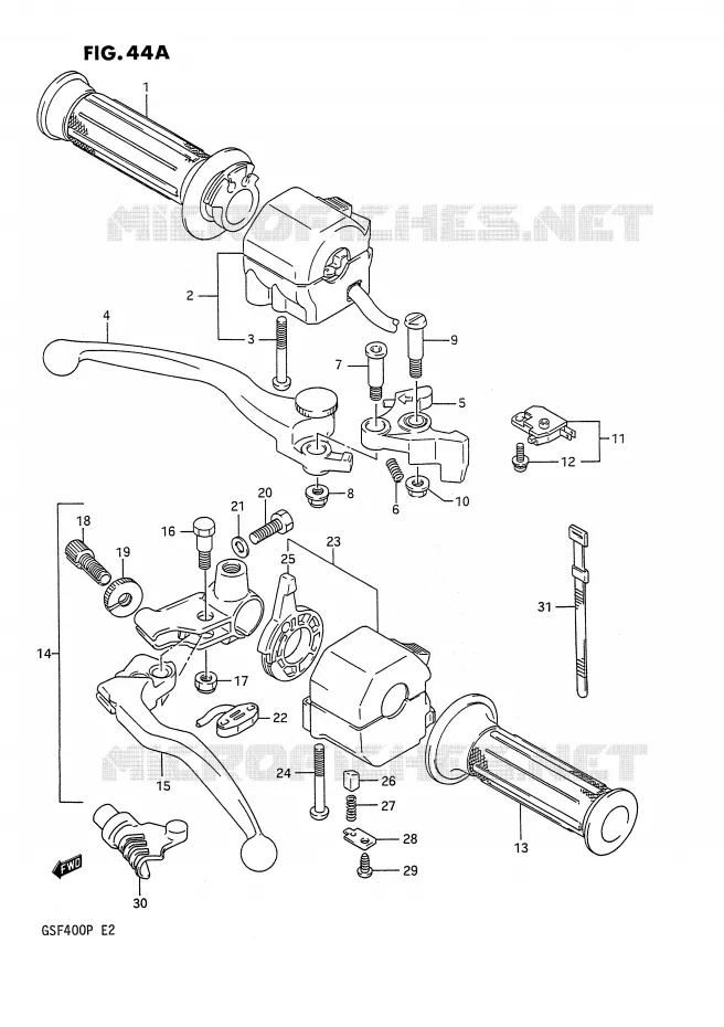 COMMODOS (E30) Suzuki MOTO 400 BANDIT 1991  GSF400M(E2)