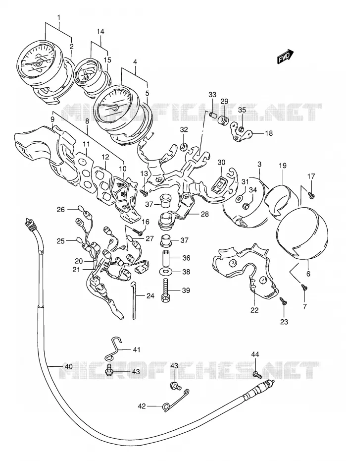 COMPTEUR Suzuki MOTO 1200 BANDIT 1997  GSF1200SV(E28)