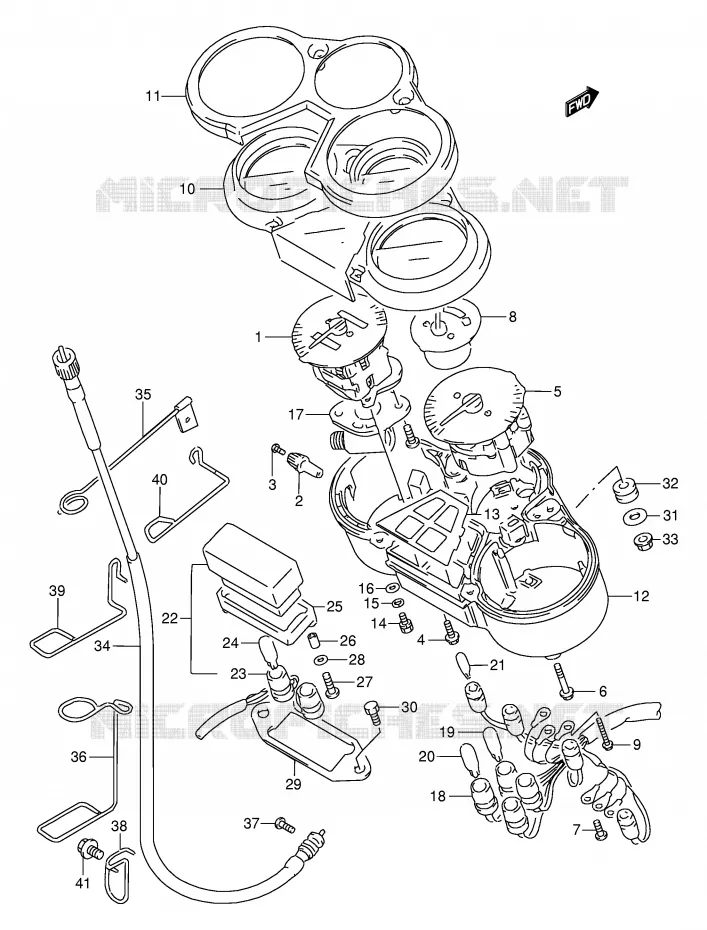COMPTEUR Suzuki MOTO 250 GSX 1991  GSX250FM(E24)