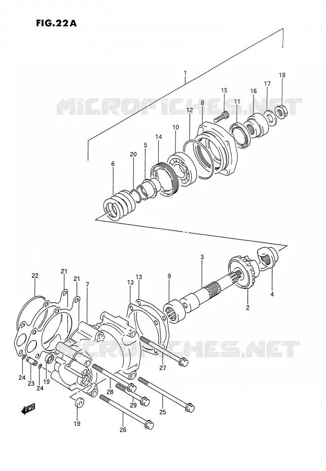 COUPLE CONIQUE (MODELE N/P/R) Suzuki MOTO 1100 GSX-G 1994  GSX1100GR(E2)