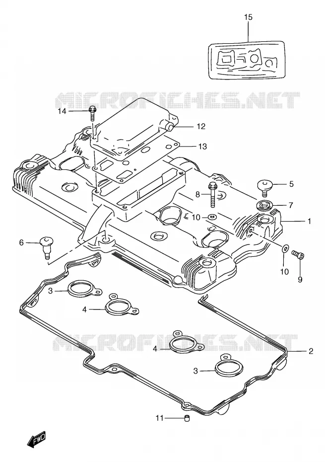 COUVERCLE DE CULASSE Suzuki MOTO 1200 BANDIT 2000  GSF1200SAY(E2)