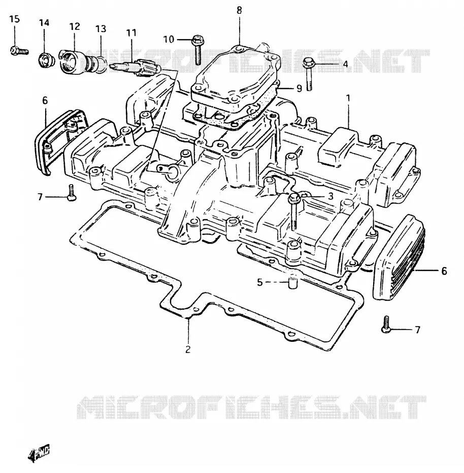 COUVERCLE DE CULASSE Suzuki MOTO 400 GSX 1983  GSX400FD