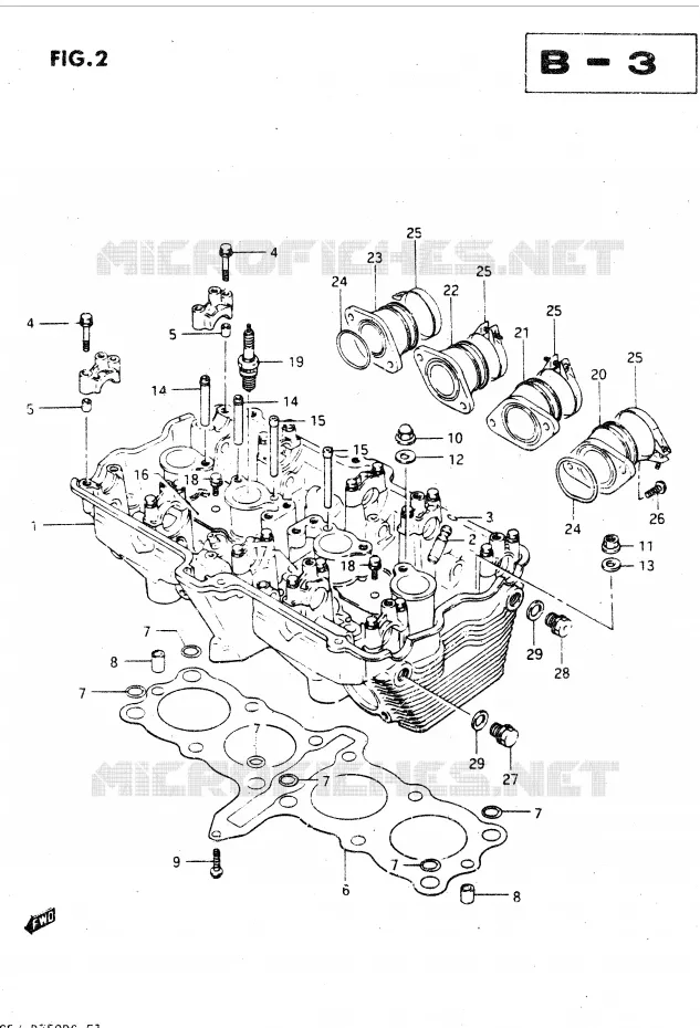 CULASSE Suzuki MOTO 750 GSX-R 1986  GSX-R750RG