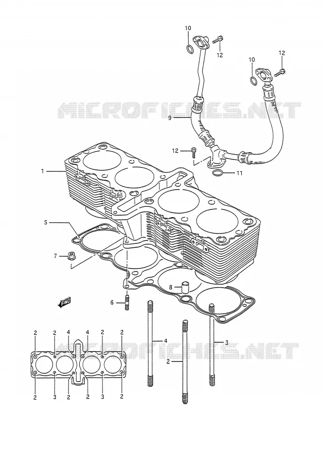 CYLINDRE Suzuki MOTO 1100 GSX-R 1992  GSX-R1100N(E28)