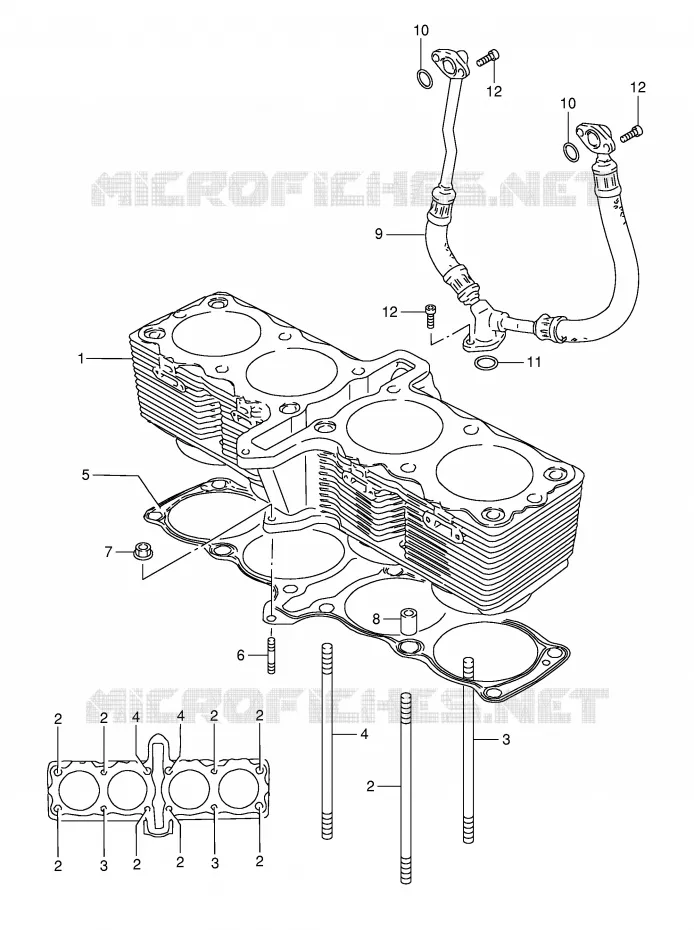 CYLINDRE Suzuki MOTO 1200 BANDIT 2000  GSF1200SY(E28)