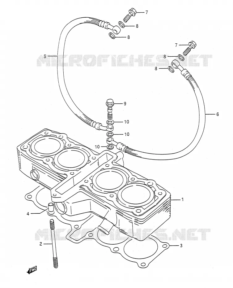 CYLINDRE Suzuki MOTO 400 BANDIT-N 1993  GSF400P(E28)