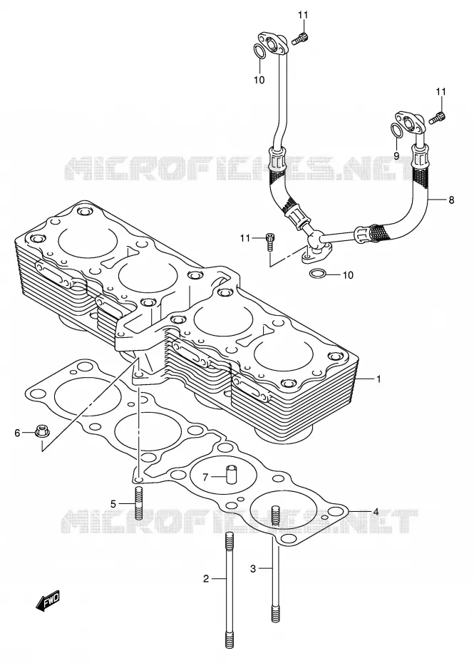 CYLINDRE Suzuki MOTO 650 BANDIT 2006  GSF650SAK6(E2)