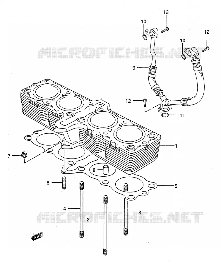 CYLINDRE Suzuki MOTO 750 GSX-R 1991  GSX-R750M(E28)