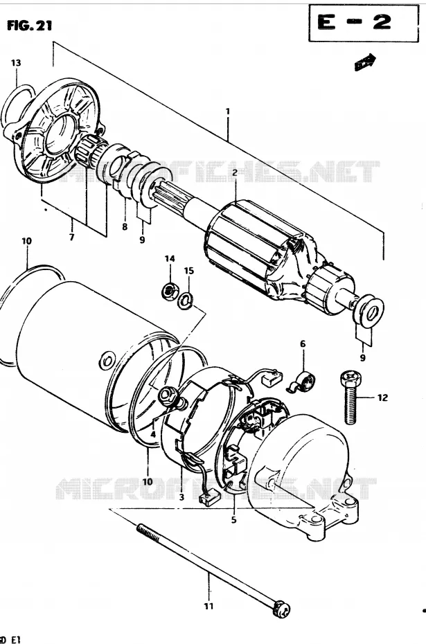 DEMARREUR Suzuki MOTO 850 GS 1983  GS850GD(E1)