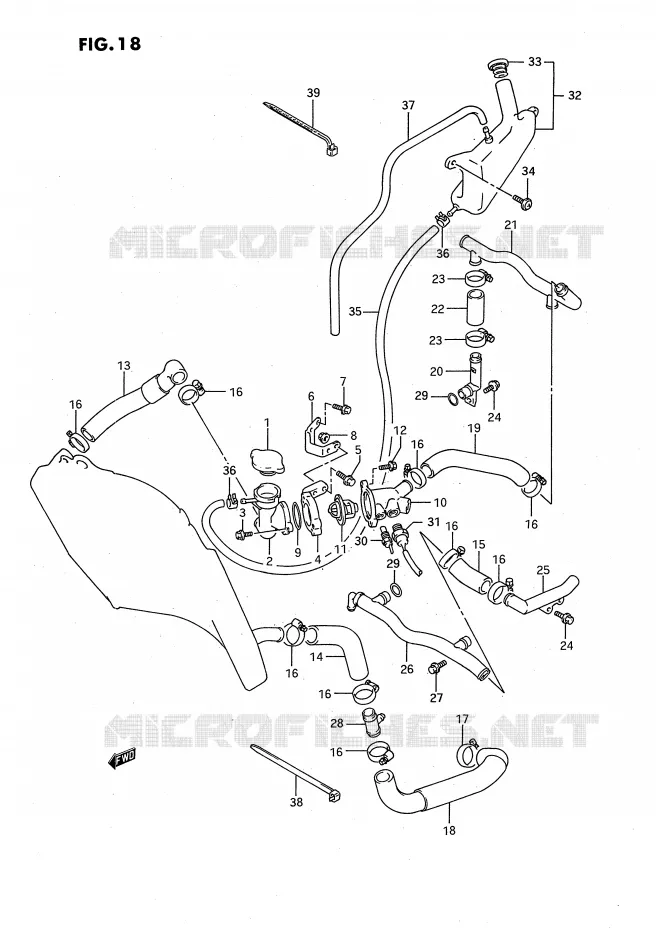 DURITE DE RADIATEUR Suzuki MOTO 750 GSX-R 1994  GSX-R750SPR(E4)