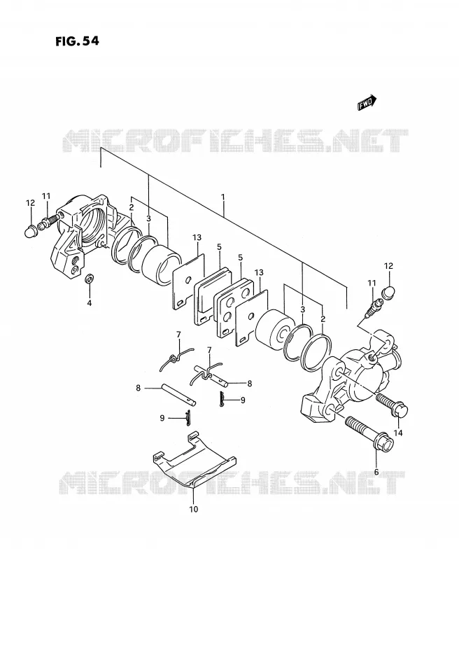 ETRIER DE FREIN ARRIERE (MODELE N/P) Suzuki MOTO 750 GSX-R 1994  GSX-R750WR(E2)
