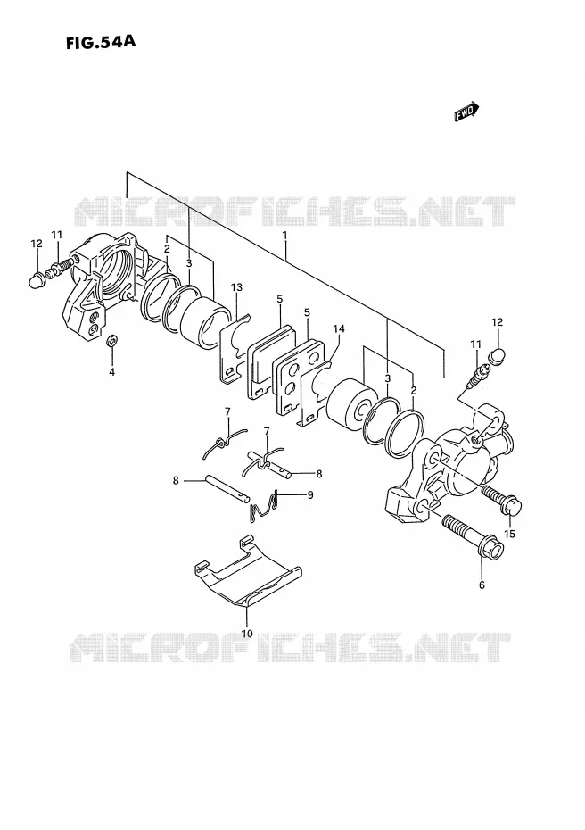 ETRIER DE FREIN ARRIERE (MODELE R/S) Suzuki MOTO 750 GSX-R 1995  GSX-R750WS(E2)