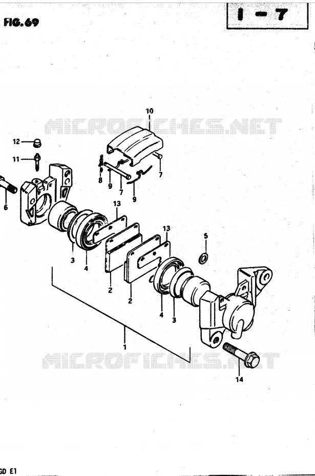 ETRIER DE FREIN ARRIERE Suzuki MOTO 850 GS 1982  GS850GZ(E1)