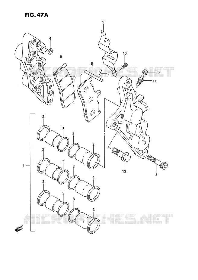 ETRIER DE FREIN AVANT (MODELE R) Suzuki MOTO 750 GSX-R 1992  GSX-R750WN(E2)