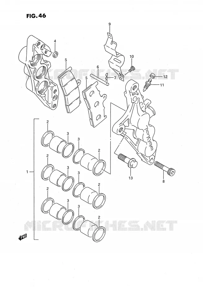 ETRIER DE FREIN AVANT Suzuki MOTO 750 GSX-R 1994  GSX-R750SPR(E4)