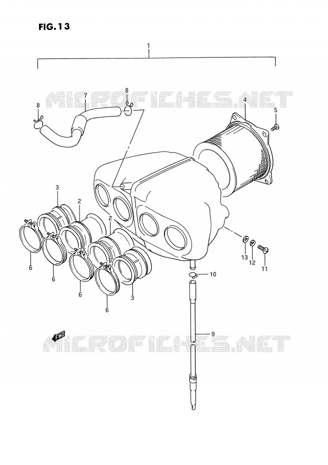 FILTRE A AIR Suzuki MOTO 1100 GSX-F 1990  GSX1100FL(E2)