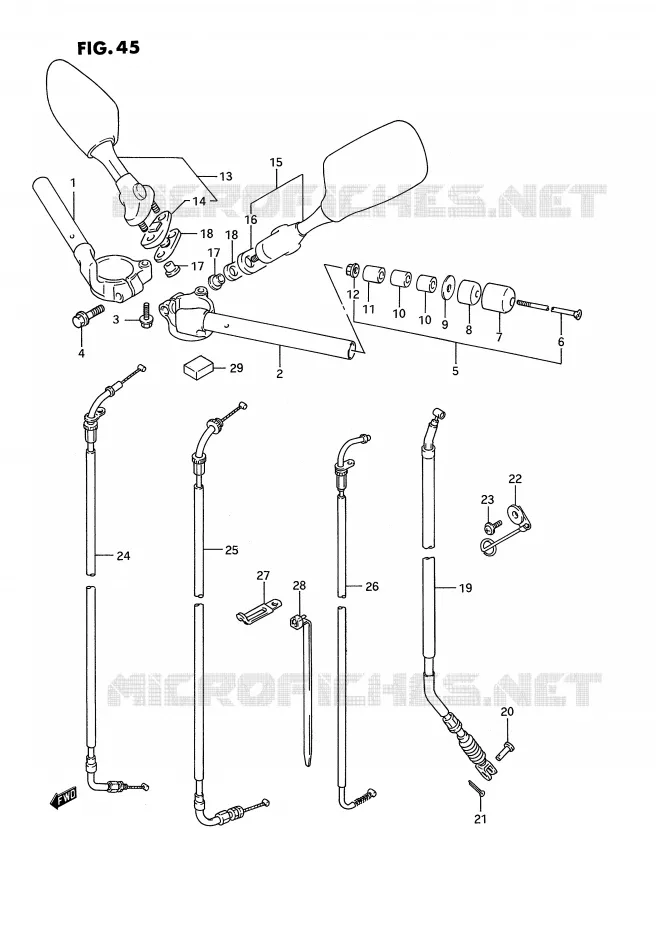 GUIDON (MODELE N/P) Suzuki MOTO 750 GSX-R 1992  GSX-R750WN(E2)