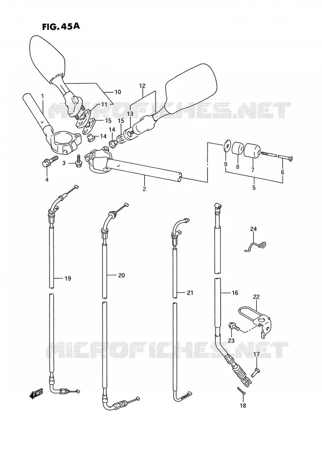 GUIDON (MODELE R/S) Suzuki MOTO 750 GSX-R 1993  GSX-R750WP(E2)