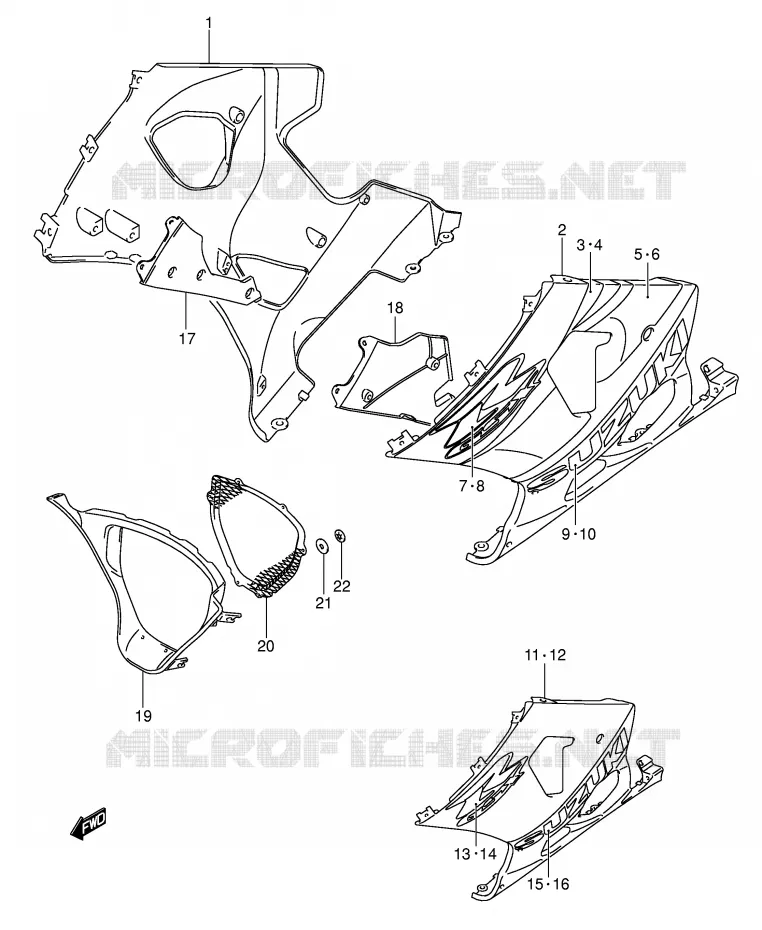SABOT (MODELE K3) Suzuki MOTO 1000 GSX-R 2003  GSX-R1000U2K3(E2)
