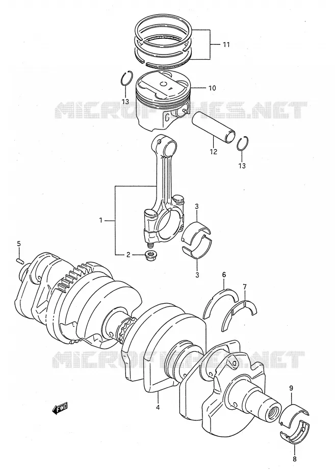 VILEBREQUIN Suzuki MOTO 1100 GSX-F 1992  GSX1100FN(E28)