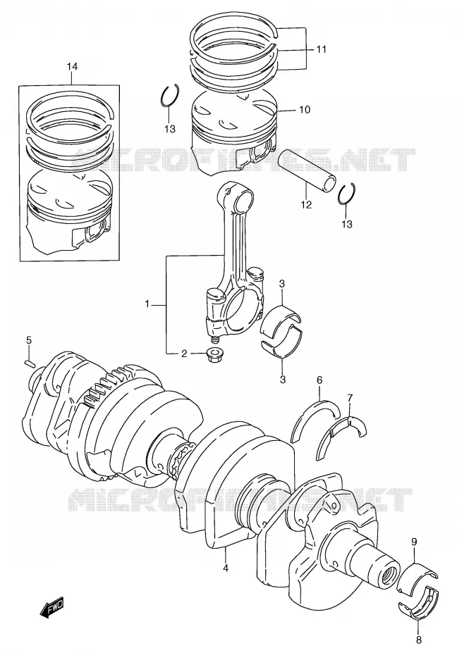 VILEBREQUIN Suzuki MOTO 1200 BANDIT 2000  GSF1200SAY(E2)