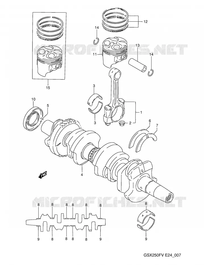 VILEBREQUIN Suzuki MOTO 250 GSX 1993  GSX250FP(E24)