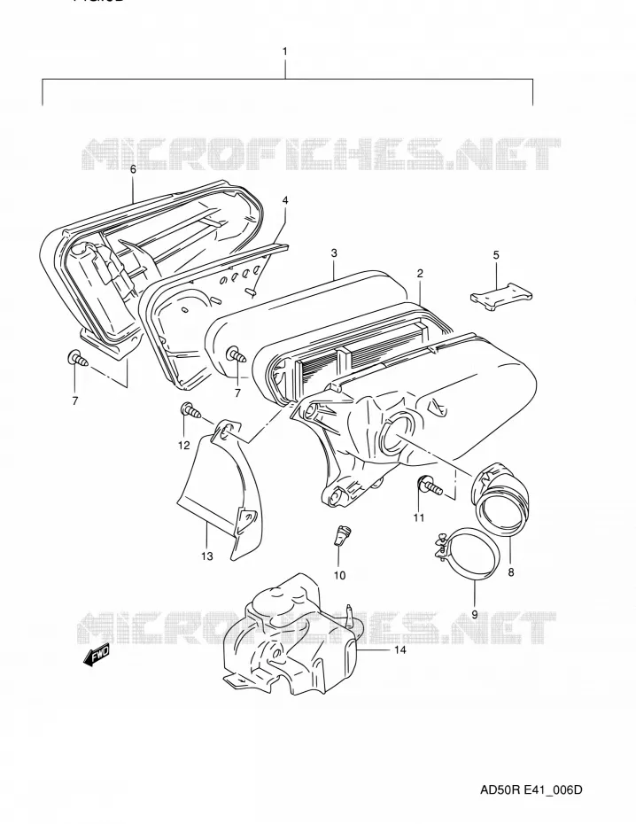 FILTRE A AIR (MODEL M/MODEL R P09,E94) Suzuki SCOOTER 60 AD 1991  AD60M