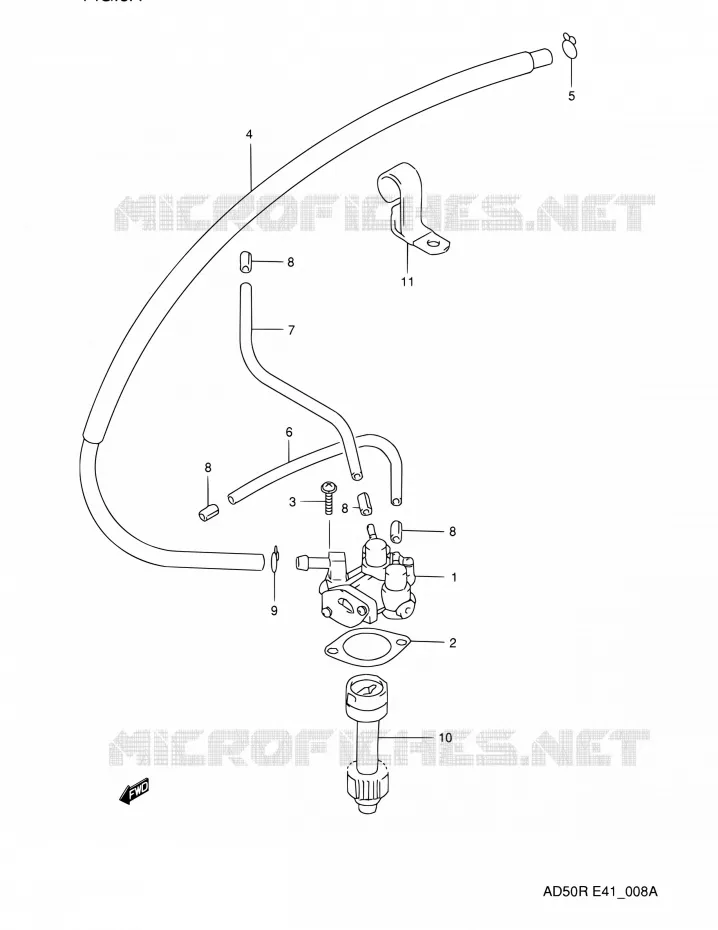 POMPE A HUILE (MODEL M E06,E41) Suzuki SCOOTER 60 AD 1991  AD60M