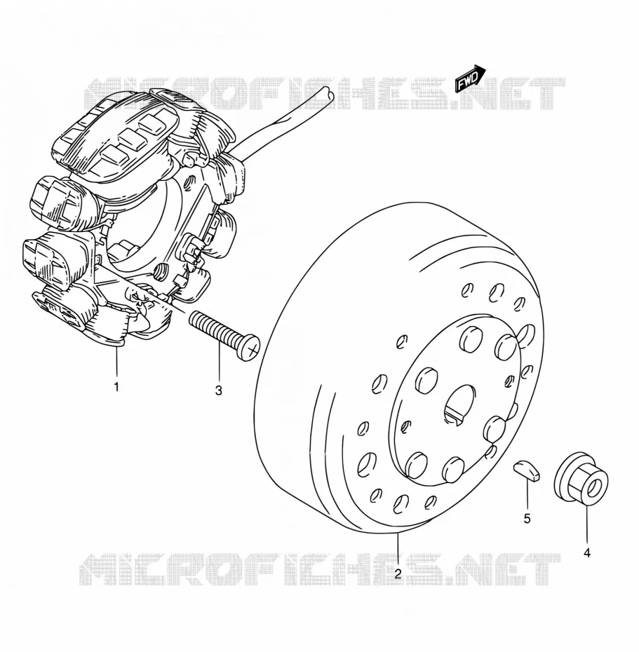 ALLUMAGE ROTOR - STATOR Suzuki SCOOTER 50 AE 1990  AE50 L (E01,E02,E04,E21,E24)
